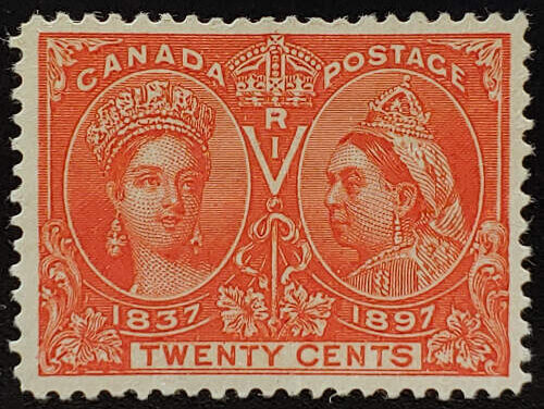 Canada #60P VF LR 1897 50c Plate Proof, 800 issued