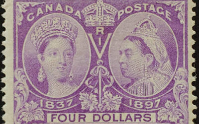 Canada #64 F/VF Mint HR 1897 $4 Jubilee, $1600.+