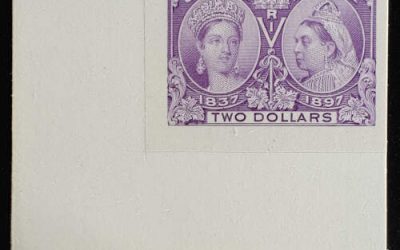 Canada #62P VF LL 1897 $2 Jubilee Plate Proof, 750 issued