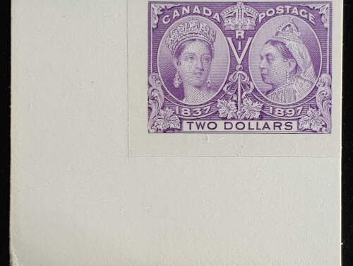 Canada #62P VF LL 1897 $2 Jubilee Plate Proof, 750 issued