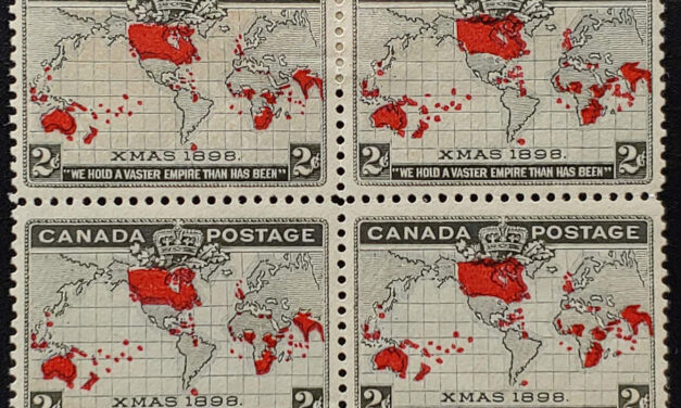 Canada #85 VF 2 Never Hinged 1898 2c Map Block (4)