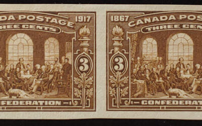 Canada #135a gen VF Unused 1917 3c Imperf Pair