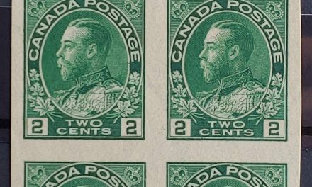 Canada #137 VF stamps NH top margin Imprint Block (4)