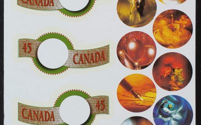 Canada #1601b VFNH 1996 45c Missing Die Cutting Variety