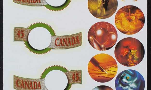 Canada #1601b VFNH 1996 45c Missing Die Cutting Variety