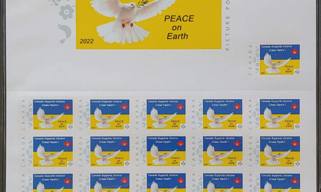Canada Supports Ukraine 2022 LR Sheet of 26, only 60 printed