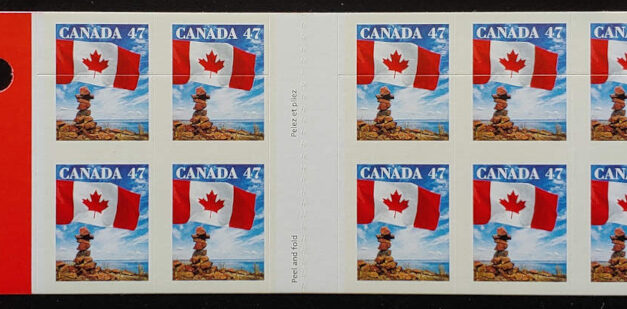 Canada #1707a Never Hinged 2000 47c Shifted Die Cutting Booklet