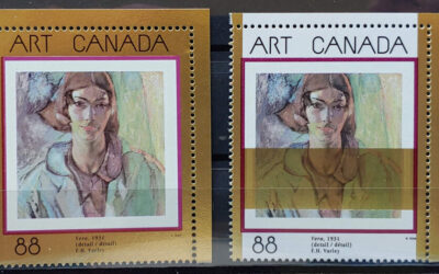 Canada #1516i VFNH 1994 88c Gold Bar colour shift w/ normal