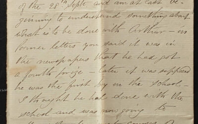 New Westminster, B.C. 15 Oct 1883 Marcus Smith letter to wife