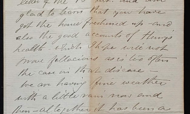 New Westminster, B.C. 2 Sep 1883 Marcus Smith Letter to his wife