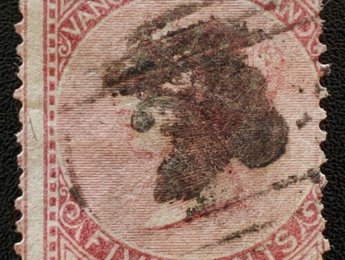 Vancouver Island #5 VG #28 Burrard Inlet numeral Used