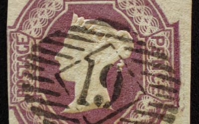 G.B. #7a Fine Used 1854 6d Embossed