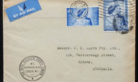 G.B. #267-8 26 Apr 1948 RPSL Royal Wedding Airmail FDC to Australia
