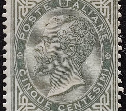 Italy #26 Mint 1863/77 5c Victor Emmanuel II