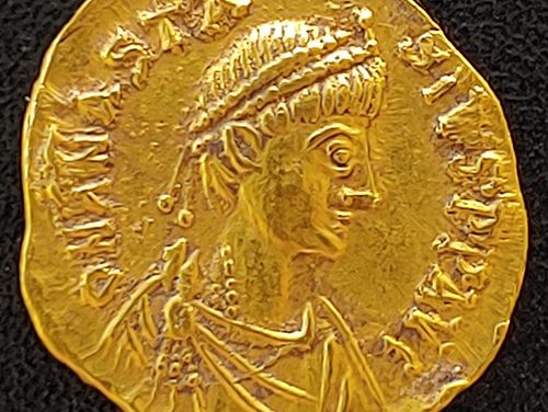 Anastasius I AD 491-518 1.5gm Gold Tremissis