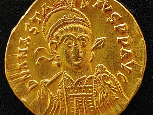 Anastasius I 491-518 AD 4.40gm Gold Solidus