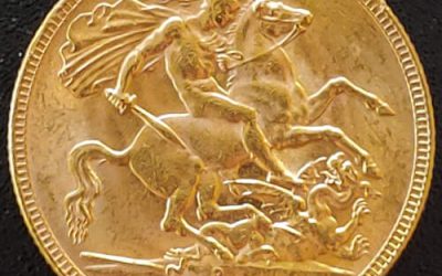 Australia AU 1929P George V Gold Sovereign .234oz AGW
