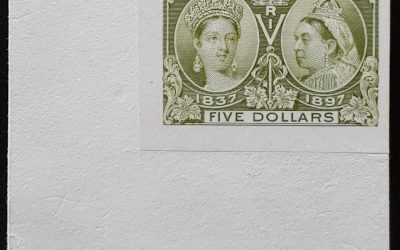 Canada #65P VF LL 1897 $5 Plate Proof, 800 exist