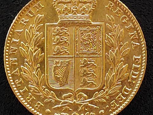 G.B./Colonial Canada VF+ 1842 Queen Victoria Gold Sovereign
