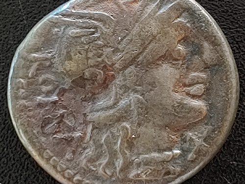 Roman Republic 135 BC C. Minucius Augurinus 3.74gm AR Denarius