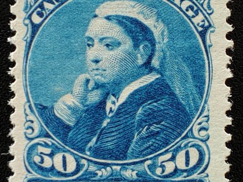 Canada #47 Fine+ Never Hinged 1893 50c Widow Weed