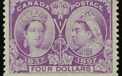 Canada #64 Fine Mint 1897 $4 Jubilee