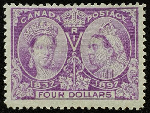 Canada #64 Fine Mint 1897 $4 Jubilee
