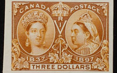 Canada #63P VF 1897 $3 Jubilee Plate Proof, 750 made