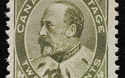 Canada #94 F/VF Mint HHR 1904 20c Edward VII