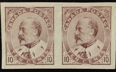 Canada #93a VF Unused 1903 10c Imperf Pair issued $1500.