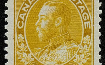 Canada #113 VFNH 1916 7c Yellow Ochre Admiral