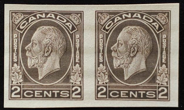 Canada #196c VFNH 1932 2c Imperforate Pair, only 150 printed