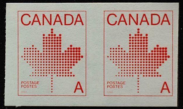 Canada #908a F/VF Never Hinged 1981 30c Imperforate Pair