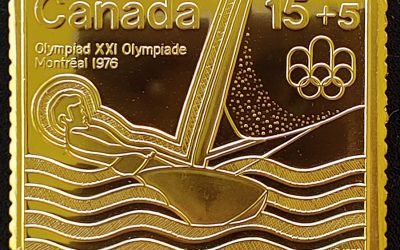 Canada Post #B6 1975 23.33gm pure Gold Stamp Replica #000199