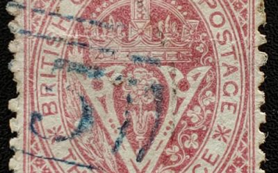 British Columbia #15 Fine Used HHR 1869 Perf 12.5