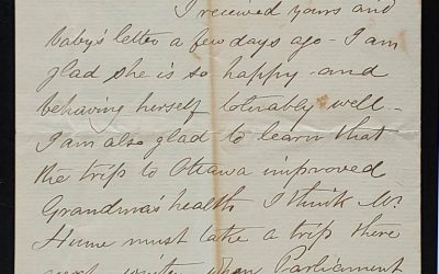 New Westminster, B.C. 30 Jul 1883 Marcus Smith Letter to Eloise