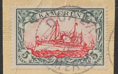 Cameroun #19 1906 CDS Used on piece, two expert’s marks on back