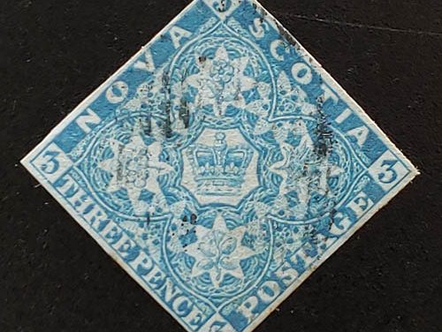 Nova Scotia #2 VF Used 1857 3d Blue