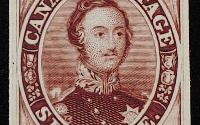 Canada #2TC F/VF 1857 6d Red Lilac Plate Proof