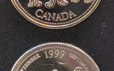 September 1999 BU No Denomination Mule Error w/ normal 25c
