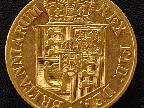 G.B./Colonial Canada VF+ 1818 George III Gold Half Sovereign