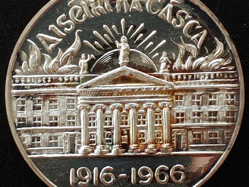 Ireland Unc 1916-1966 33gm Easter Rising Anniversary Silver Medal