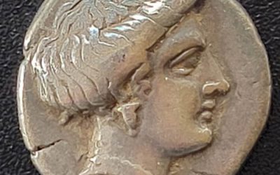 Greek/Euboea-Chalcis 369-336 BC 3.67gm Silver Drachm