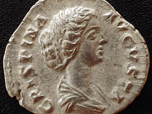 Crispina AD 178-182 2.5 gm Silver Denarius w/ Venus Felix