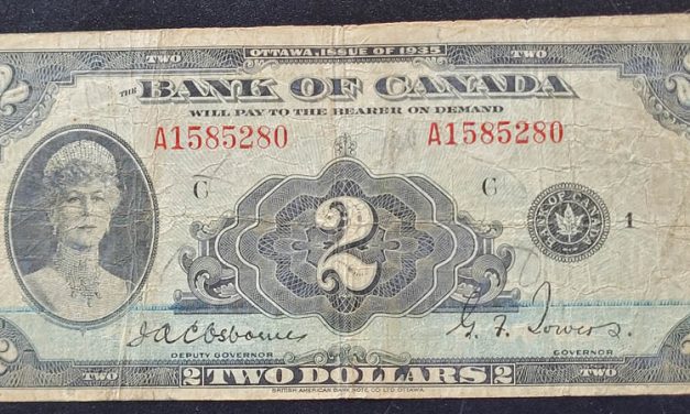 Bank of Canada #BC-3 VG/F 1935 $2 Queen Mary