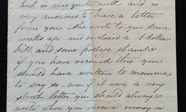 12 Mar 1871 Dalhousie, N.B. 3-pg Marcus Smith letter to his son Tom