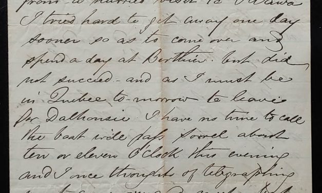 Montreal 12 June 1871 Marcus Smith letter to his son