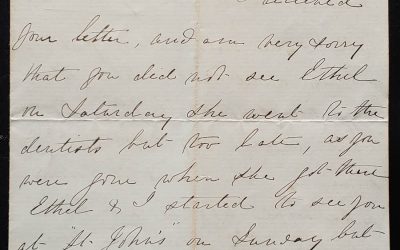 Ann Smith Ottawa letter to her daughter Clarice