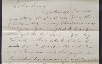 C.P.R. Engineer’s Office Kamloops 24 Jan 1885 Marcus Smith Letter