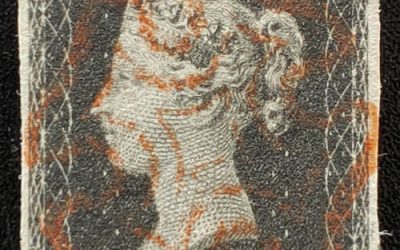 G.B. #1 VF Used 1840 1d Black Plate 1B, Position F-F